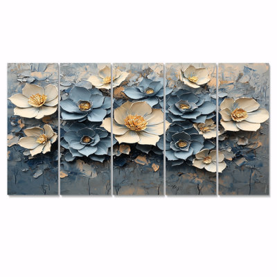 Morning Dew of Aqua Succulent Simplicity - Art mural - ensemble de décoration artistique