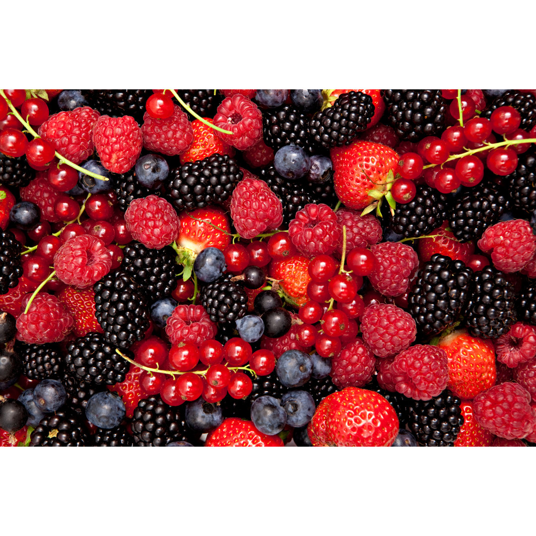 Variety Of Fresh Berries von Amriphoto - Kunstdrucke auf Leinwand