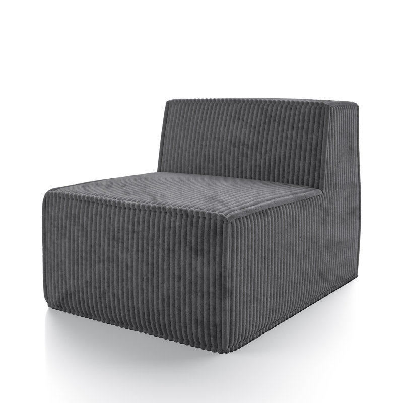 Fauteuil modulaire en chenille Winkler, Gris