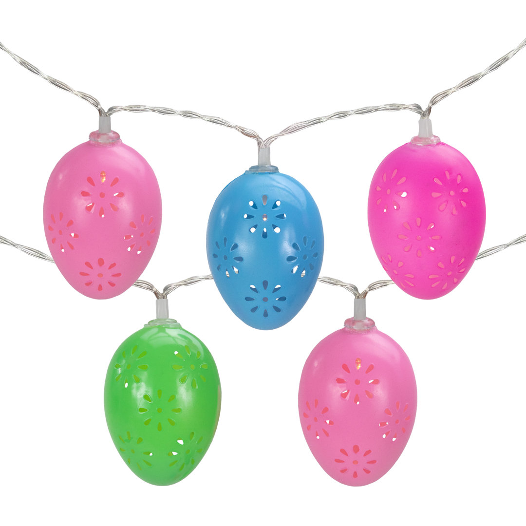 10-Count Multi-Color Easter Egg LED String Light Northlight Seasonal
