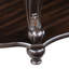 Table basse ovale 42 po, 2 tablettes en bois massif avec tablette ouverte, assemblage facile à assembler pour le salon, placage thermique, installation facile