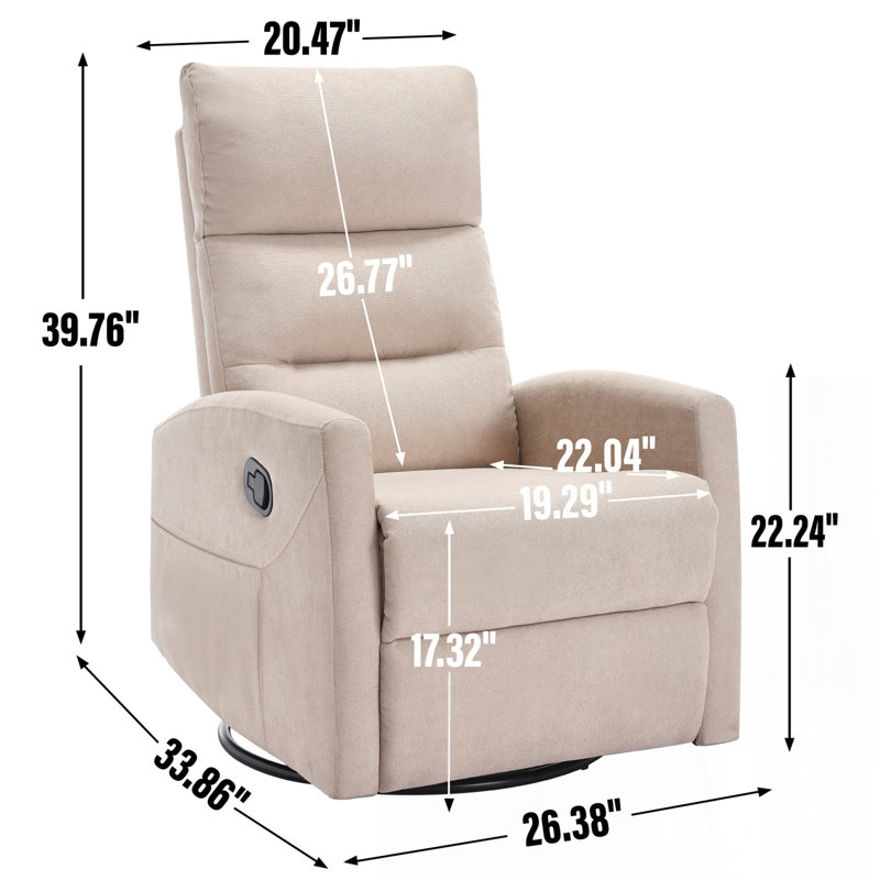 Comfortable Recliner Chair with Advanced Functions for Relaxation, Beige