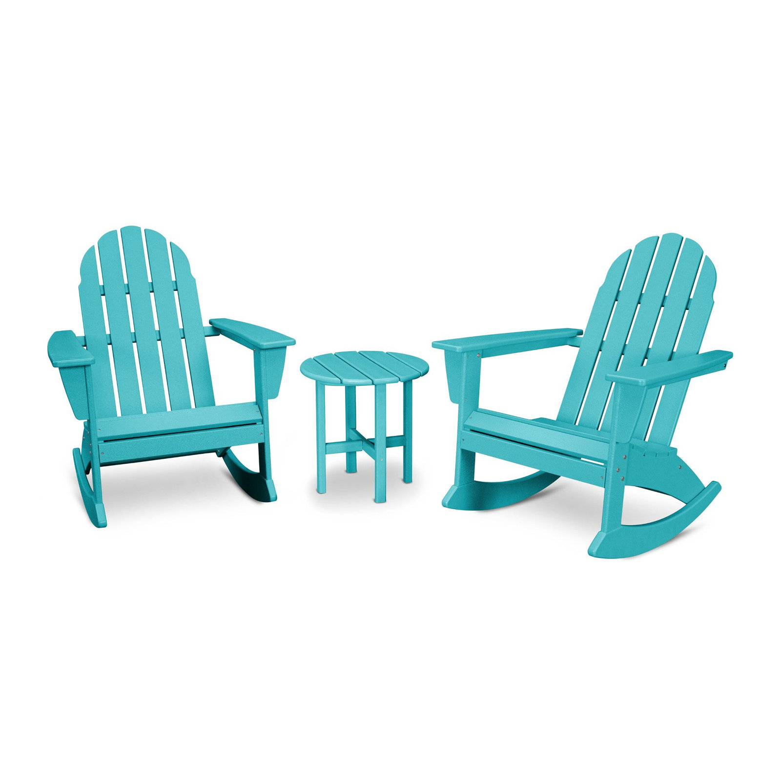 POLYWOOD® Vineyard Rocking Adirondack Chair, Aruba