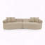 Canapé modulaire Cloud courbé minimaliste en chenille modulaire sans assemblage-105682790