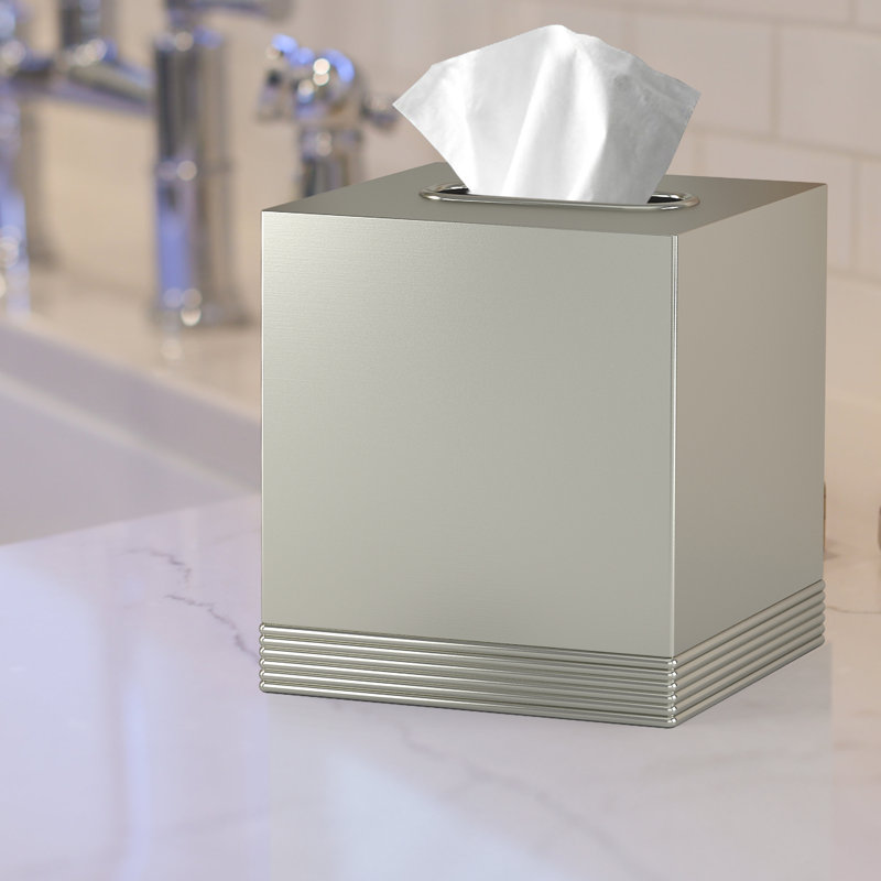 Special Tissue Box Cover, Pewter