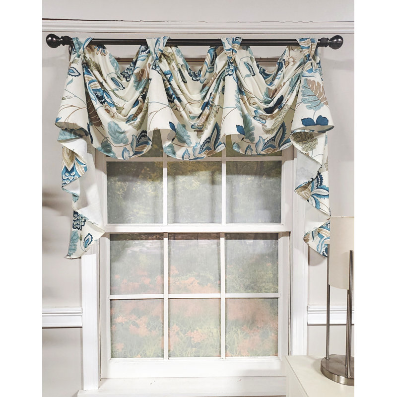 Floral Swag Window Valance