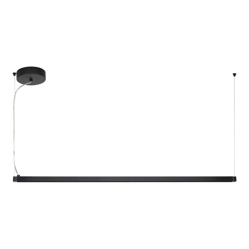 Dyna 1 - Light LED Pendant, Black, 1" H x 93.5" W x 1.3" D