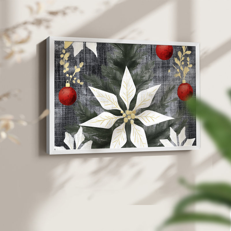 Art de Noël - DCXCVII - Reproduction encadrée - Restickable, H 22 po x l 28 po, Blanc