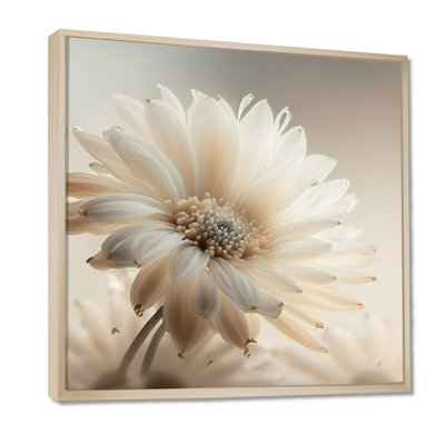 Art sur toile Gerbera blanc III - Gerbera