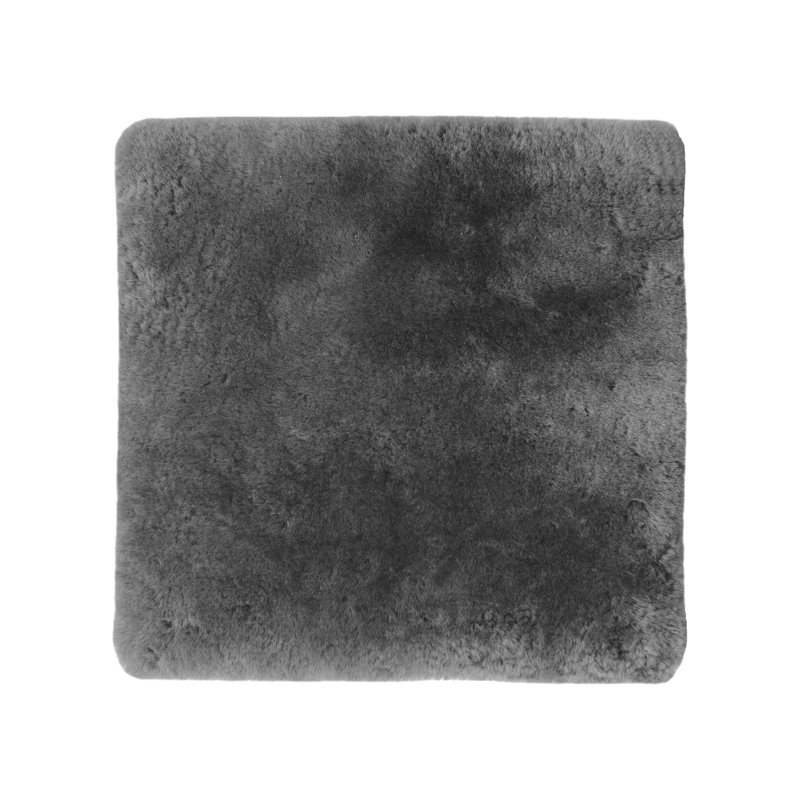 Coussin de siège en peau de mouton Antoneyo, gris