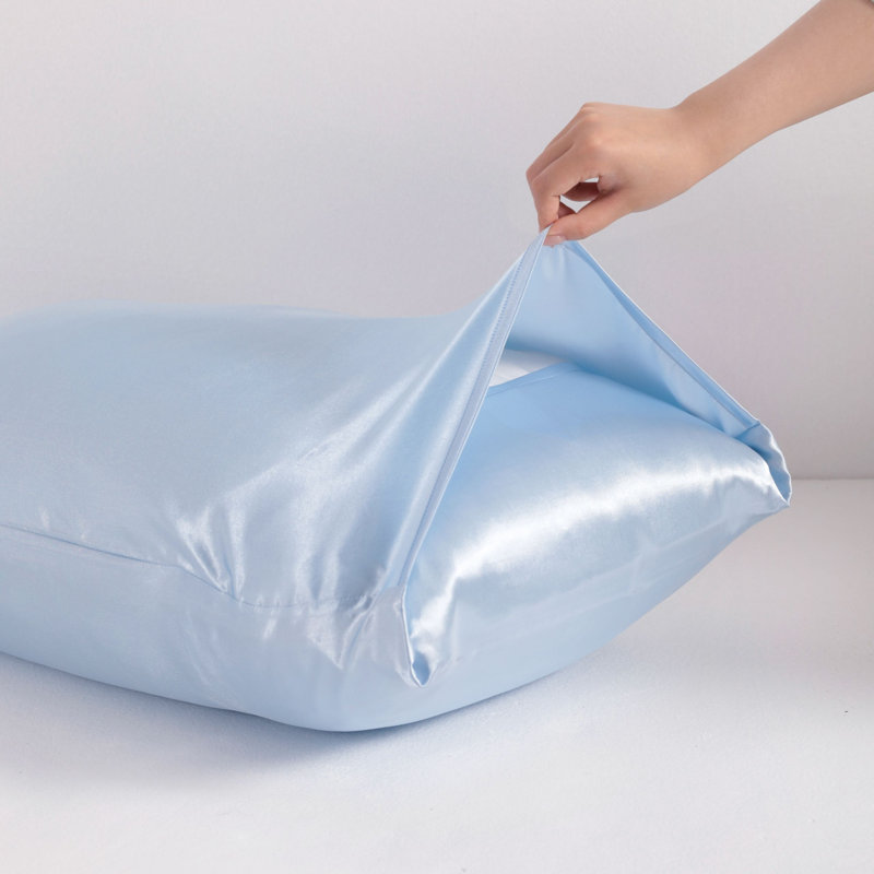 Taie d'oreiller soyeuse en microfibre, Turquoise