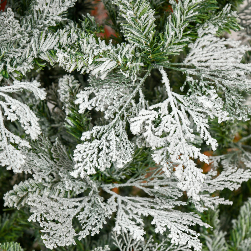 Arbre de Noël artificiel enneigé 7,5 pi