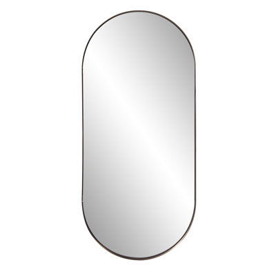 Stainless Steel Oval Mirror