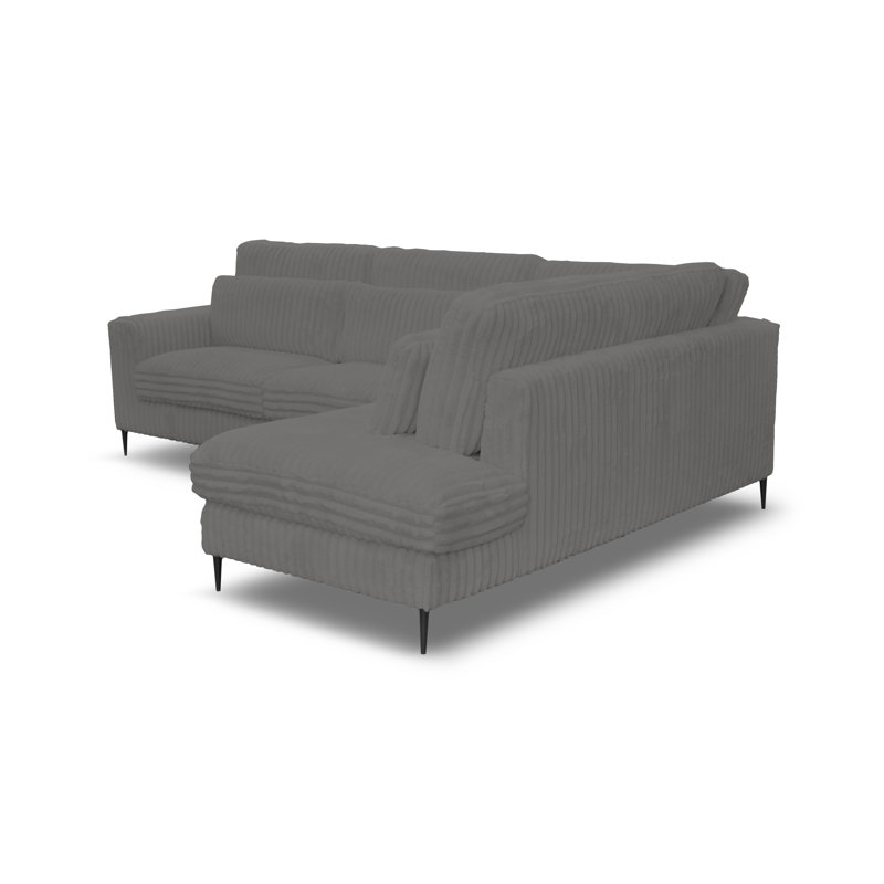 Edelare 4 Seater Corner Sofa , Grey, Right
