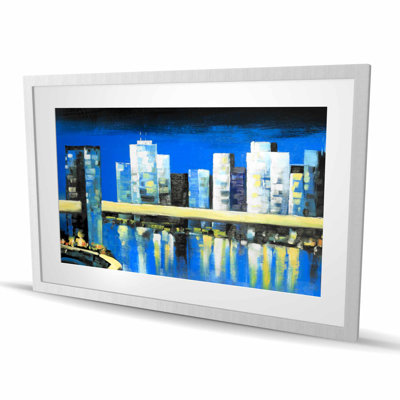 Skyline of Lower Manhattan | Contemporary Framed Print Decor