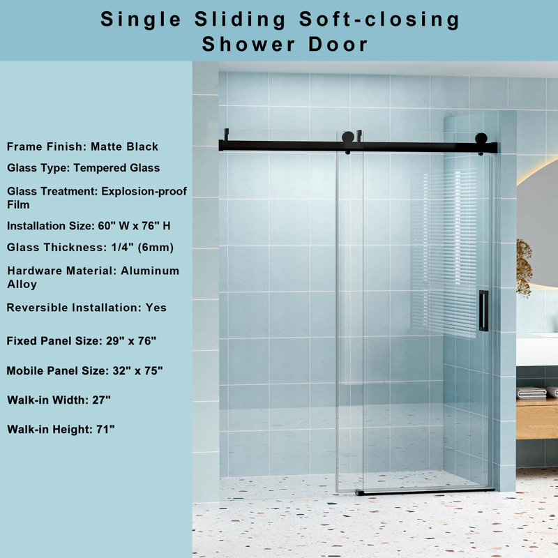 Shower Doors, Black