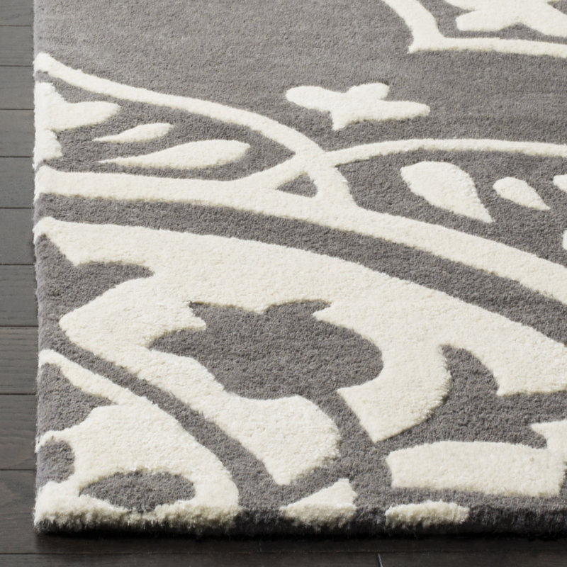 Cruz Hand Tufted Wool Floral Rug, Runner 2'3" x 7'