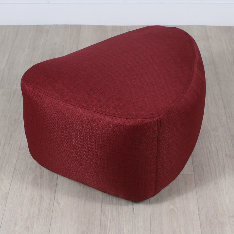 Pouf triangle BILLY, moyen, Bourgogne