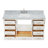 Cambridge 67'' Single Bathroom Vanity with Carrara Marble Top-90865214-132365652