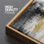 Abstrait abstrait or noir, art abstrait vertical, photos de salon contemporain, impression sur toile encadrée-126096893-126096900
