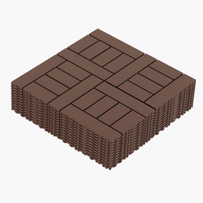 Carreaux de terrasse pour patio 12 po x 12 po Zz Style