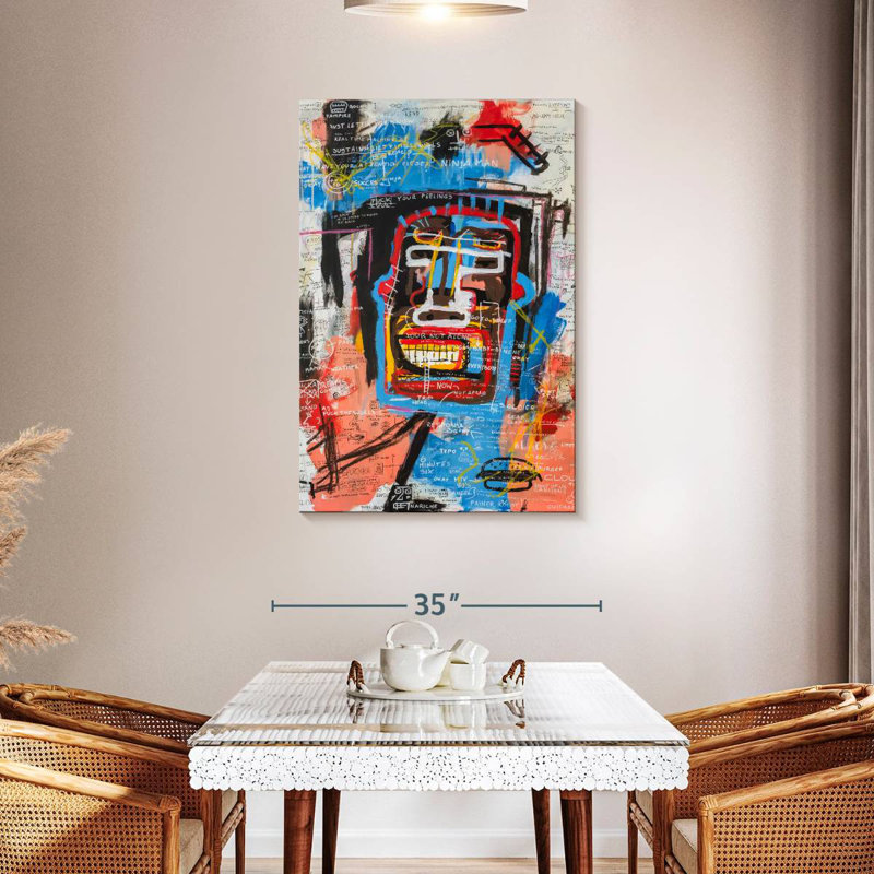 Avery Ninja Face, 45" H x 30" W