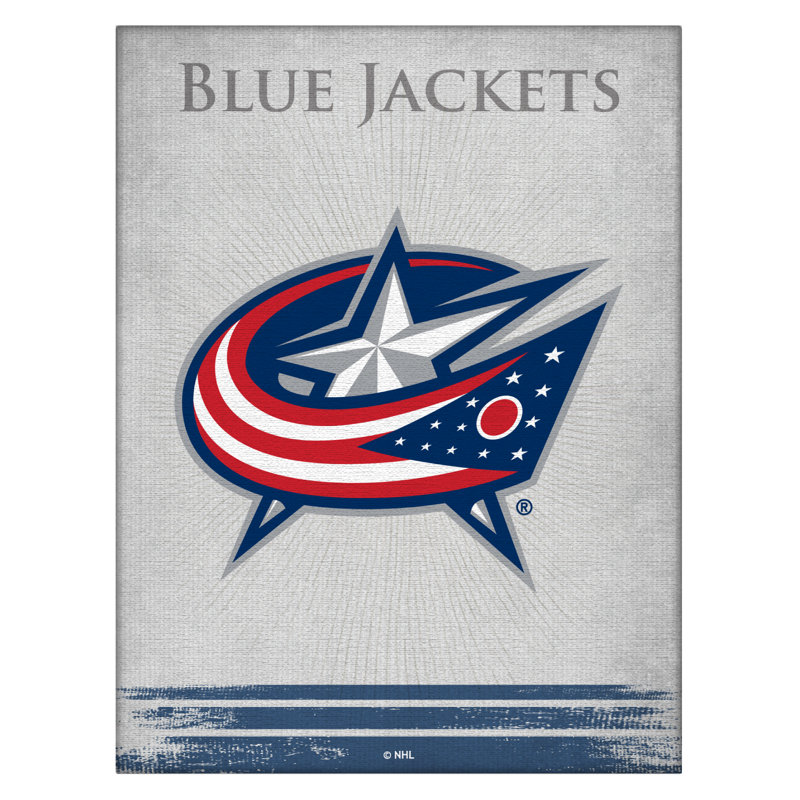 « NHL », impression sur toile, Columbus Blue Jackets, H 15 cm x l 20 cm