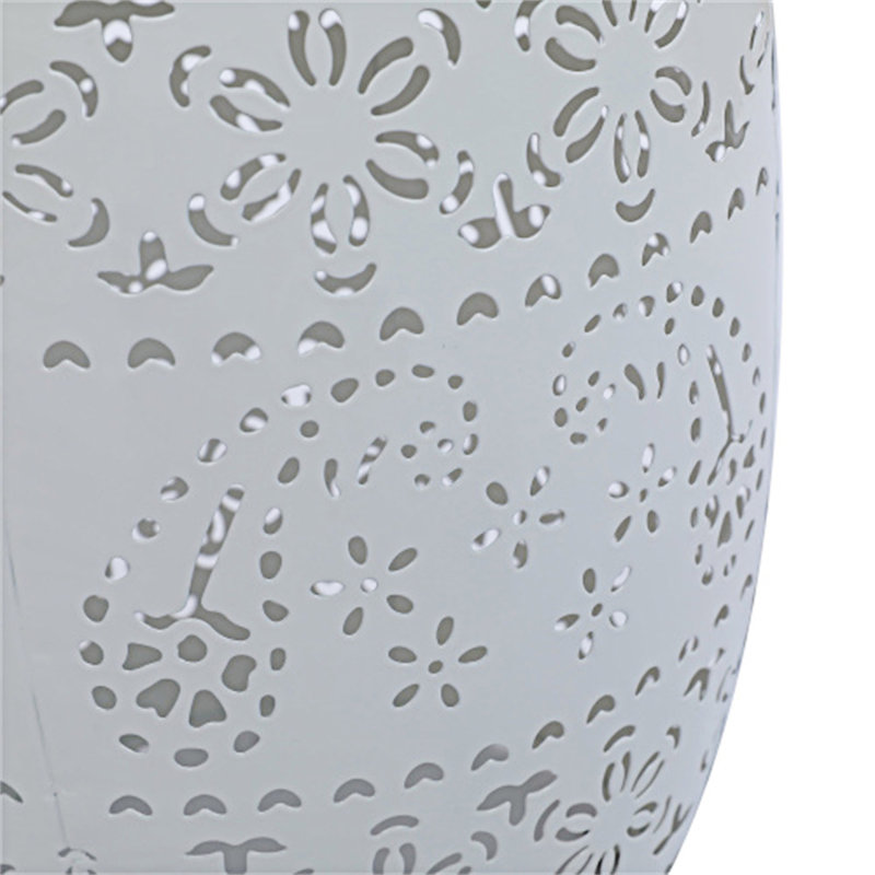 Outdoor Side Table, White