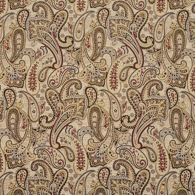 Fabric, Light Brown/Red