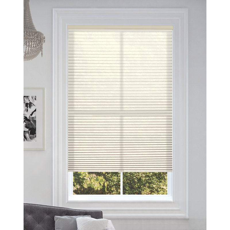 Store alvéolaire semi-transparent sans cordon Blindsavenue, L 48 po, L 72 po, Blanc