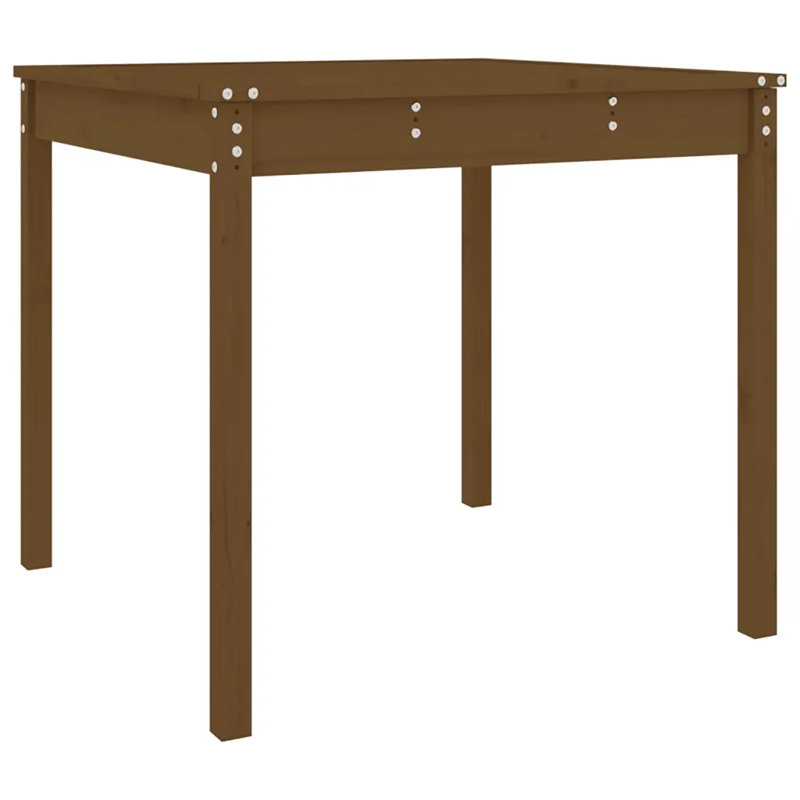 Lashelle Rectangular Outdoor Dinning Table, Honey Brown