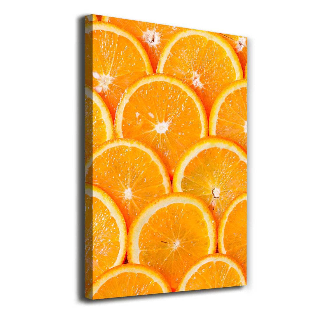 Orangenscheiben - Kunstdrucke auf Leinwand - Wrapped Canvas