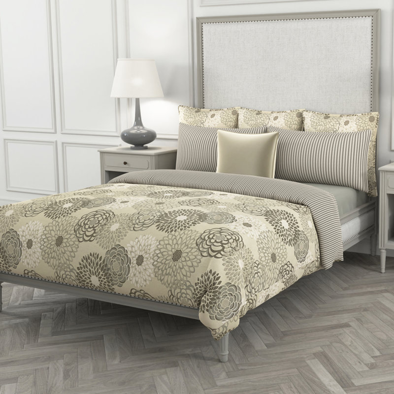 Marietta Pillow Cover & Insert, Gray, 15" x 20"