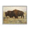 «Bird on Bison», scène champêtre encadrée sur bois par Kathy Winkler, peinture
