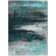 Machine Washable Indoor/Outdoor Xhevrie Teal Rug