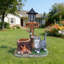 Statue de jardinière chat pour décoration extérieure
