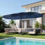 Parasol rectangulaire à énergie solaire 15 pi avec lumières DEL-1113787920