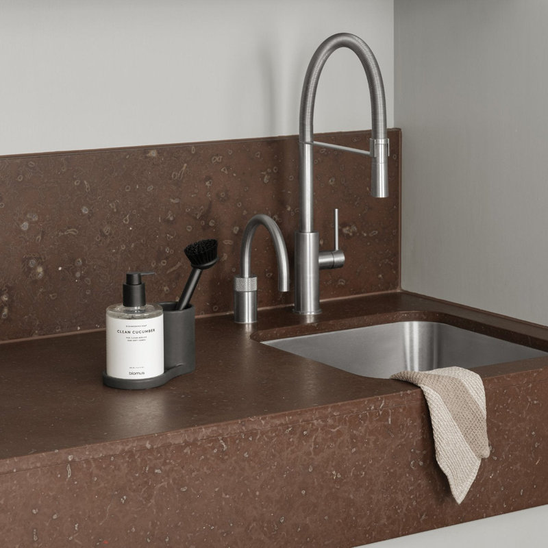 PIRO Sink Caddy, Taupe/Med Gray
