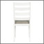Ensemble de table de salle à manger de style rustique 6 pièces avec 4 chaises rembourrées et un banc (brun et blanc délavé)-620306344