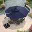 3.6m Square Lighted Cantilever Parasol With Base And Umbrella Cover-1726731915