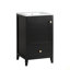 Meuble-lavabo de 20 po avec lavabo, armoire de salle de bain avec porte à fermeture douce, support de rangement et tiroir-64295781