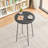 Round  Table And Chairs Set Of 3 Counter Height Bar Stools For Kitchen Breakfast-645603572