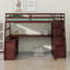 Lit mezzanine moderne avec 7 tiroirs, 2 tablettes et bureau intégré-2067950872-2067950875