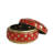 Embla Stoneware Ceramic Jar with Lid and Glam Polished Dot Embellishments for Decorative Display-25312627-25312630