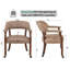 Chaises de salle à manger pivotantes et capitonnées avec roulettes et accoudoirs-105846494-105846496-130021430