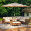 8-Piece Patio Furniture Set, Outdoor Conversation Set with Adjustable Backrest & Storage Ottoman