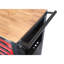 Chariot pour 4 outils avec plateau en bois et roulettes - Tablette réglable