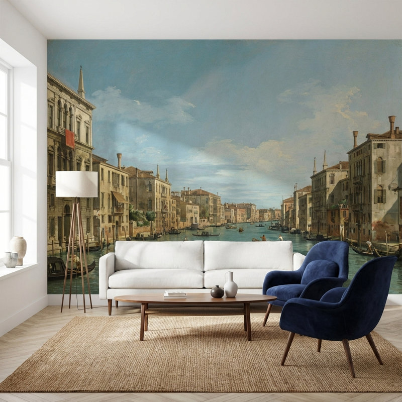 Papier peint double mural mural Gondolas, Non tissé, 120 po x 96 po
