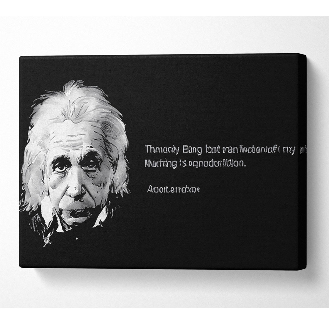 Albert Einstein Bildung - Kunstdrucke auf Leinwand - Wrapped Canvas