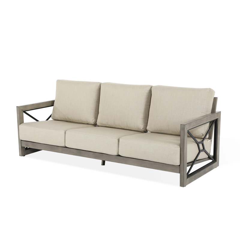 Canapé en aluminium avec coussins Sunbrella de 81 po Marindo